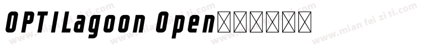 OPTILagoon Open字体转换